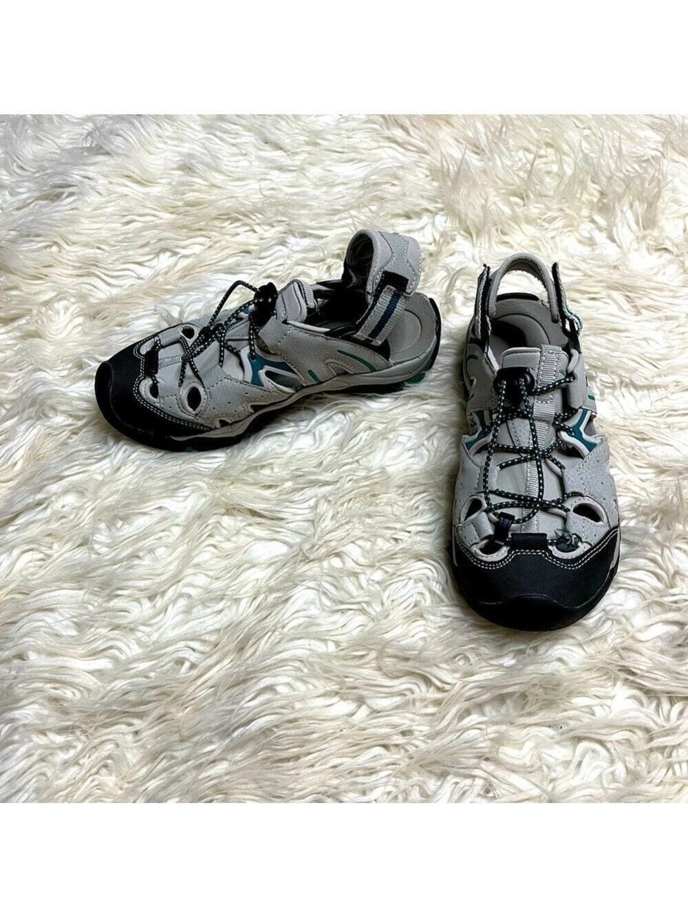 Atika Women’s Grey Outdoor Sandal Shoes. Size 7